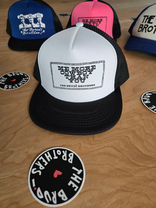 White snap back trucker hat