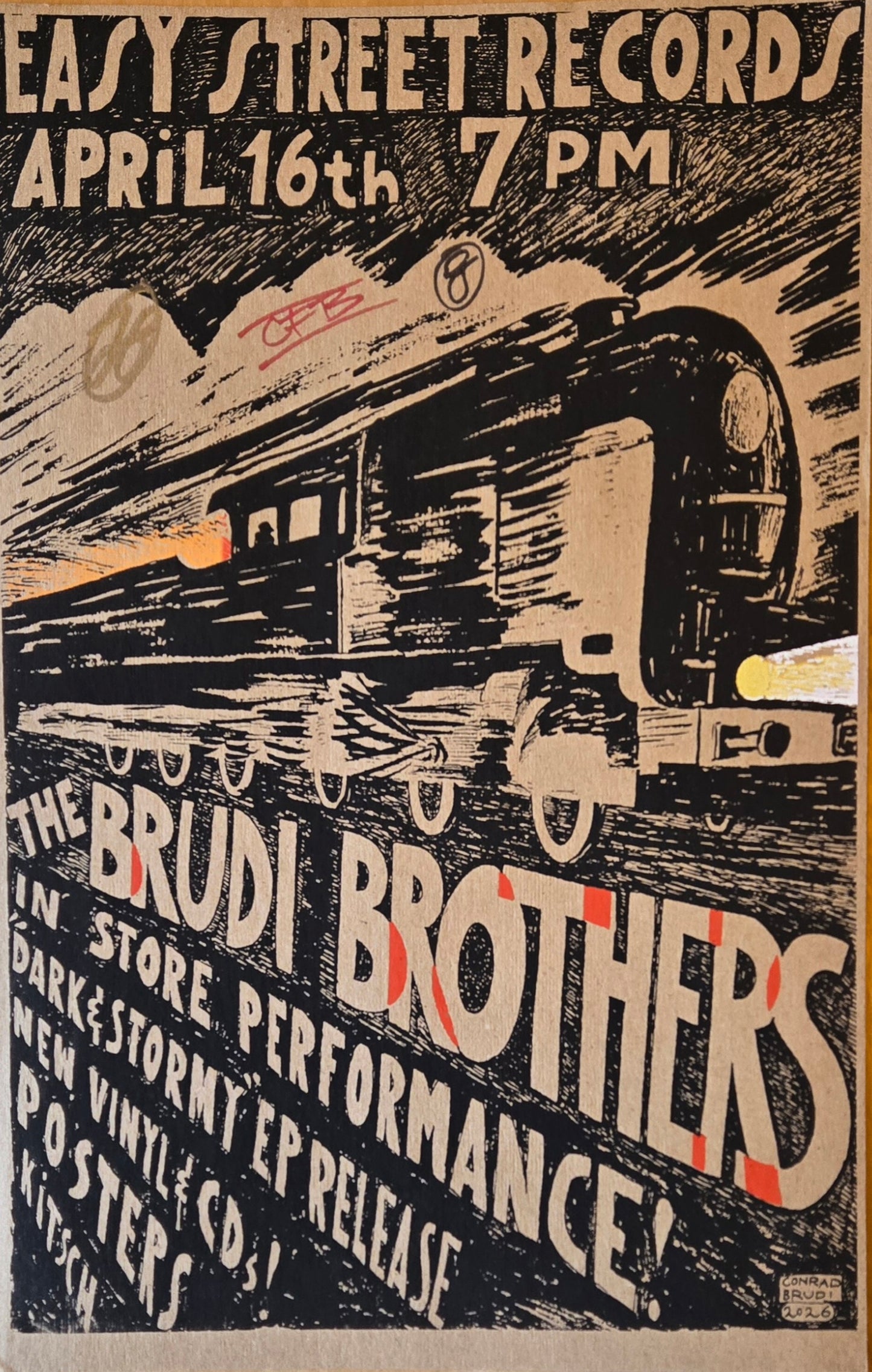 Brudi Brothers live at EZ Poster (Signed)