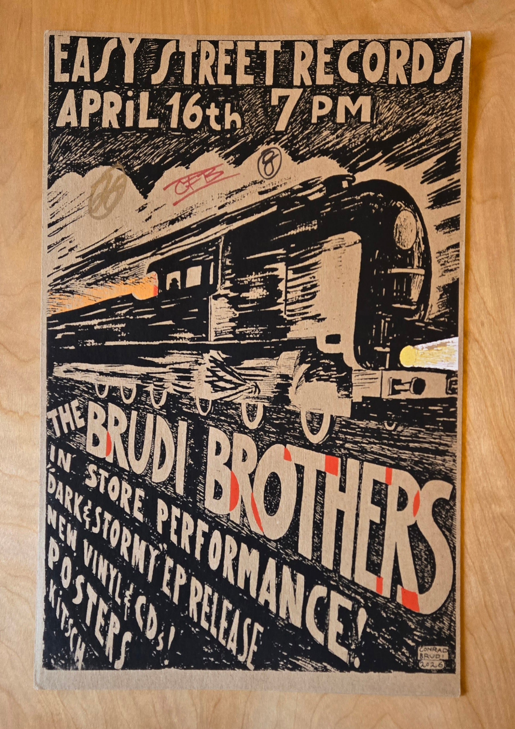Brudi Brothers live at EZ Poster (Signed) – The Brudi Brothers Shop