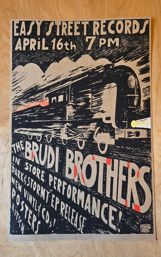 Brudi Brothers Poster  Live at EZ Street (Not Signed)
