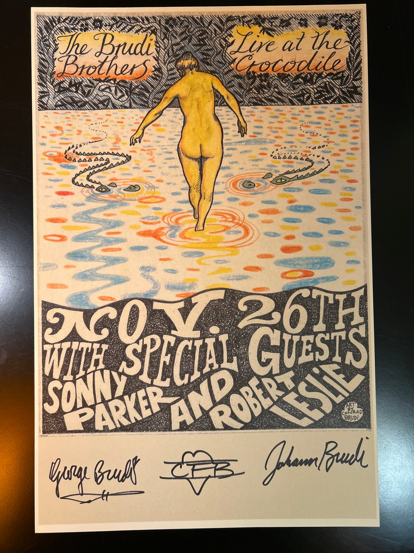 Signed Crocodile Show Poster *limited edition*