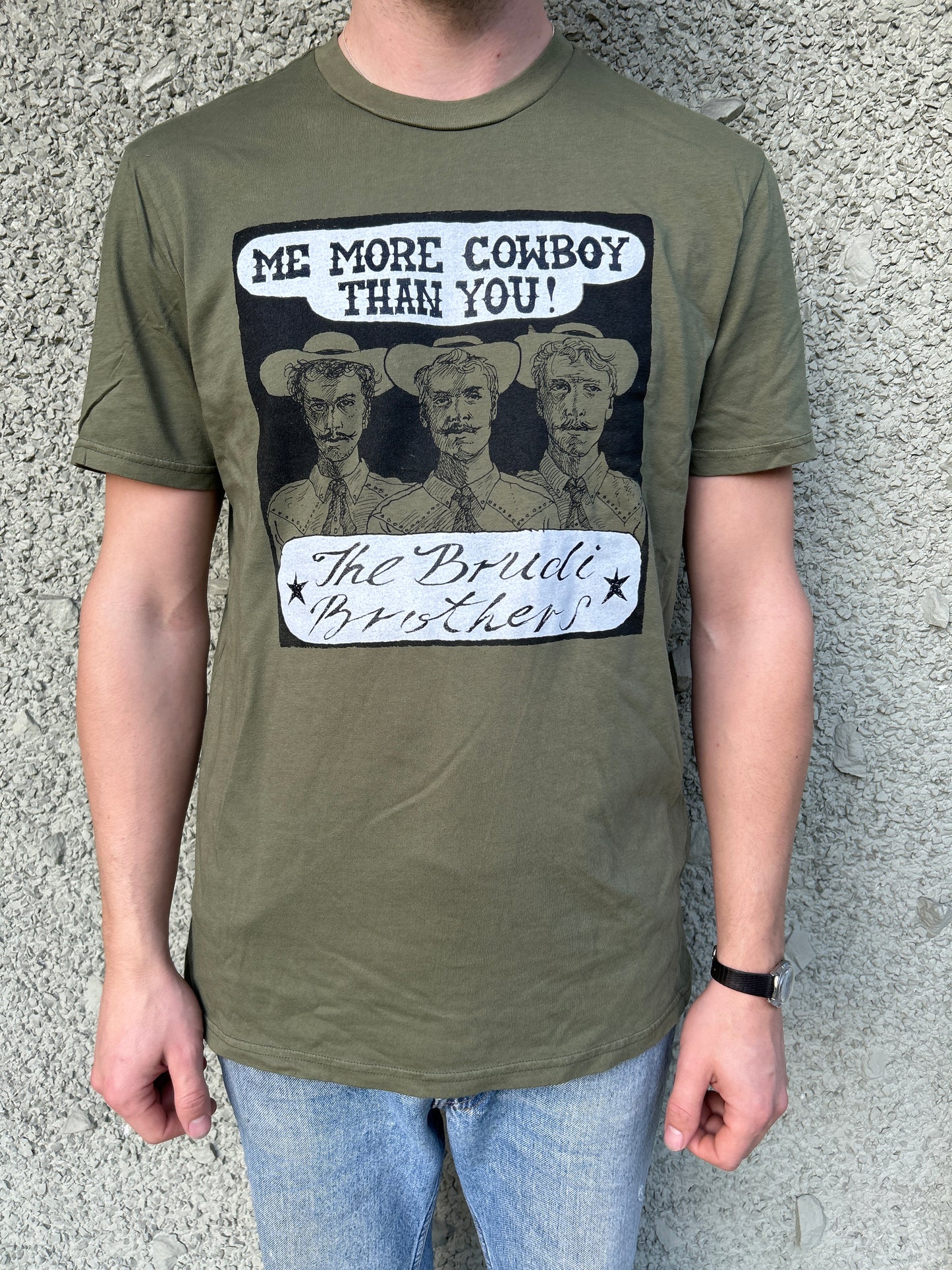 Army Green Me More Cowboy T-Shirt
