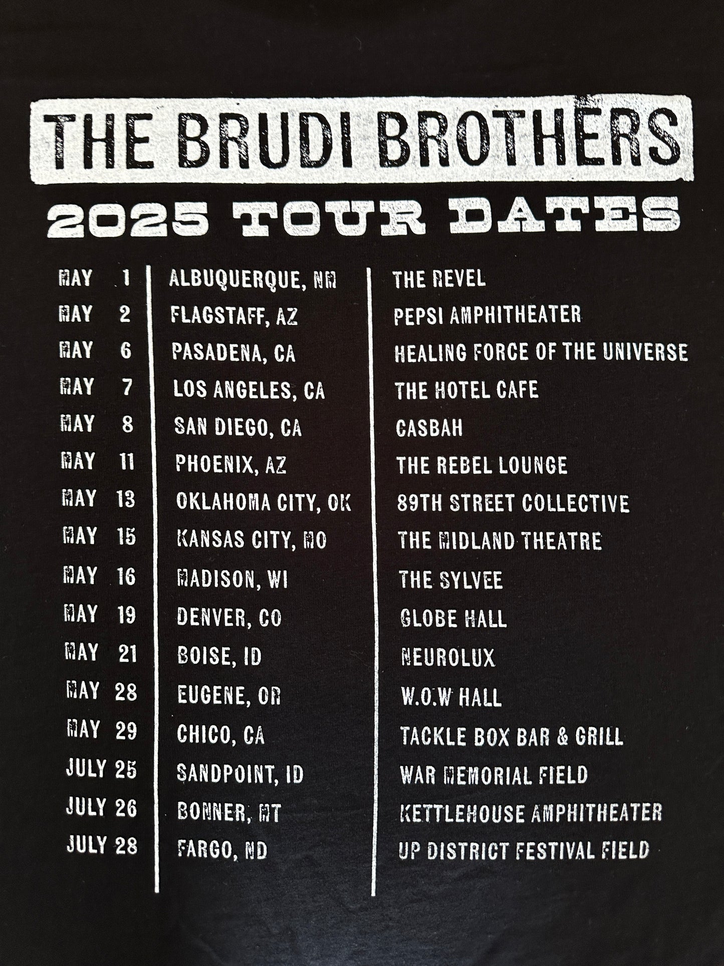 Me More Cowboy tour T-shirt